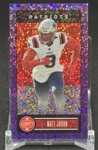 2023 Legacy Purple Sparkle mini Diamonds Matt Judon #'d 1/10 - Picture 1 of 3