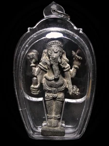Bronze Statue Multi-Arms Ganesha Lopburi Phra Pikkanate Thai Buddha Amulet - Picture 1 of 11