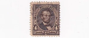 BRIEFMARKE US SCOTT 254 "Abraham Lincoln" 4 CENT 1895 GEBRAUCHT - E - Bild 1 von 1