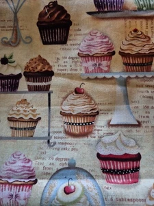 Spectrix Fabrics Cupcakery By Me-O-My. 2 Yards Of Fabrics - Picture 1 of 1