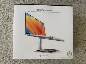Twelve South HiRise Pro Stand Adjustable MacBooks Laptops Silver Open Box - Picture 1 of 5
