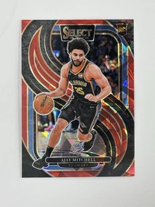 Panini Select 2024-25 - Premier Level Ajay Mitchell Red Cracked Ice Prizm (RC) - Imagen 1 de 2