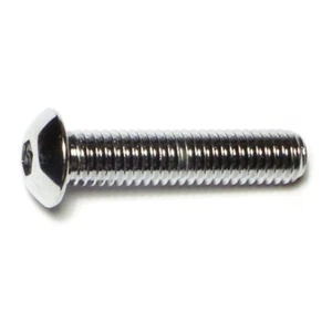 3/8"-16 x 1-3/4" Chrome Grade 8 Button Socket Cap Screws (5 pcs.) - Picture 1 of 1