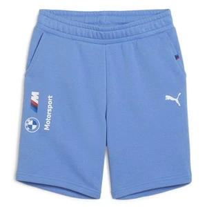 PUMA Bmw Mms Essential Shorts Youth Boys Blue Casual Athletic Bottoms 62126305 - Picture 1 of 2
