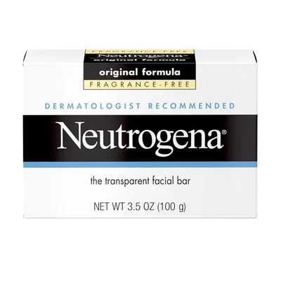 Neutrogena Original Amber Bar Fragrance-Free Facial Cleansing Bar, 3.5 Oz - Image 1 of 2