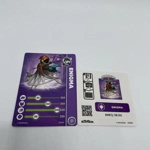 Skylanders Trap Team Enigma Stats Card + Adesivi - Foto 1 di 2