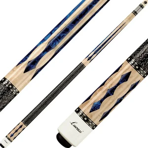 Taco de billar Lucasi LZ2004NB - incrustaciones de perlas azules, eje de punto flexible cero, 18-21 oz - Imagen 1 de 3