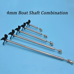 Model Boat Stainless steel 4mm Ship Shaft Drive Shaft 4 Blades Propeller D50mm - Picture 1 of 9