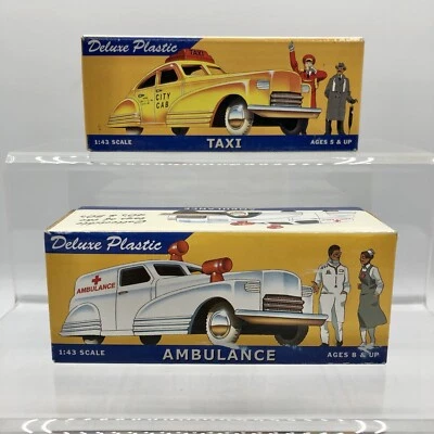 NOS Dimestore Dreams Plastic Ambulance 20000 & Taxi 20070/ 1:43  /b - Image 1 of 4
