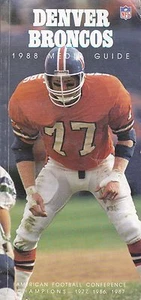1988 DENVER BRONCOS NFL FOOTBALL MEDIA GUIDE - Picture 1 of 1