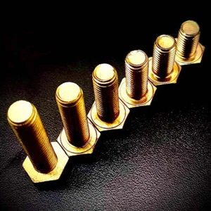 Tornillo hexagonal de latón M10 perno completamente roscado DIN933 - Imagen 1 de 13