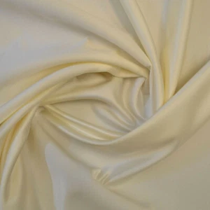 HEAVY RICH LUSTROUS MICROFIBER DUCHESSE SATIN ELEGANT CREAM 5 yds - Picture 1 of 1