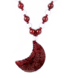 Collana con ciondolo corniola intagliata regolabile NKL280007 - Foto 1 di 1