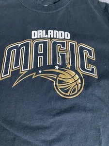 Camiseta Orlando Magic Adulto Pequeña Negra Manga Corta Cuello Redondo NBA Baloncesto - Imagen 1 de 8