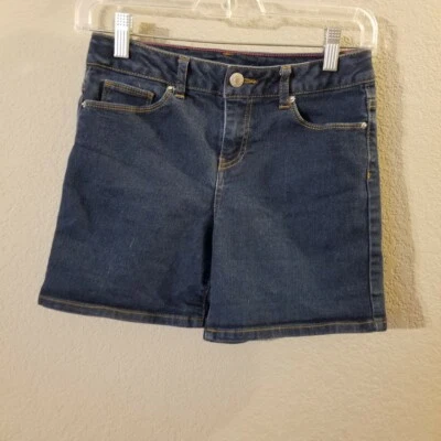 Calvin Klein Girl's Blue Jean Shorts "Mid Rise Boy" Size 12 - Image 1 of 4