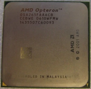AMD Dual Core Opteron 265 1.80GHz/2MB OSP265FAA6CB Socket/socket 940 CPU - Picture 1 of 1