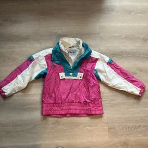 Pro Sports by Fera Skijacke Damen Größe 10 Vintage 80er Farbe Pink Türkis Weiß - Bild 1 von 14