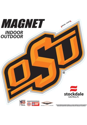 Oklahoma State University Cowboys OSU Indoor Outdoor Magnet 6x4 Cover