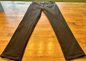 Levi's 514 Black Cotton Straight Leg Relaxed Fit Pants Men's Size 29x30 GUC - Picture 1 of 8