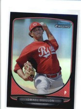 ISMAEL GUILLON 2013 BOWMAN CHROME PROSPECTS BLACK REFRACTOR /15 AH1846