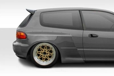 For 1992-1995 Civic HB Duraflex TKO RBS Wide Body Rear Fender Flares - 2 Piece - Image 1 of 4