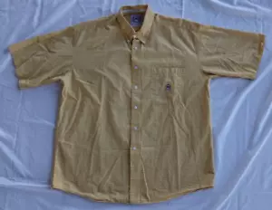 Cinch Up Shirt Mens Large Yellow Check Plaid Button Up Casual Western Cowboy - Picture 1 of 8