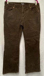 Vintage Ralph Lauren Polo Womens Corduroy Cords Pants Brown Sz 12 X 30 Stretch - Picture 1 of 1