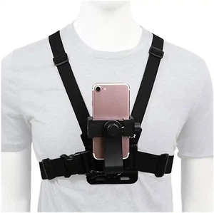 Adjustable Elastic Belt Body Mount Chest Strap Harness with J Hook Thumb Screw A - Picture 1 of 9