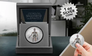 IG-11 1oz Silbermünze Silber Sammlerstück von New Zealand Mint - Bild 1 von 9
