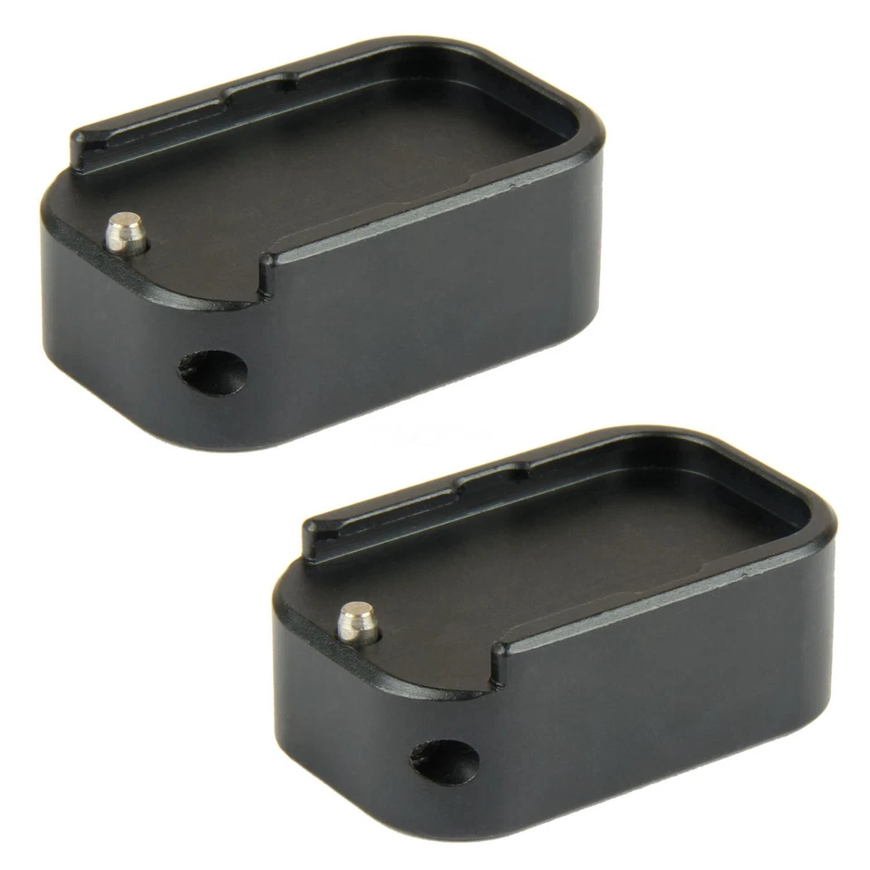 TACFUN 2PACK Weighted Magazine Base Plate Compatible with Glock 9mm/.40