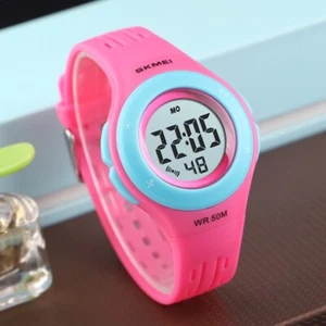Fashion Girls Sports LED Watches Womens Waterproof Digital Watch Casual Rubber - Picture 1 of 14