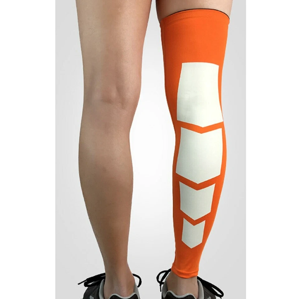 2 PCS Sports Over Knee Leg Socks Sleeve Support Pad Basketball Running Protector - Image 1 of 4