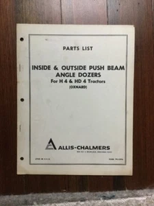AC Allis-Chalmers Druckstrahlwinkel Planierraupe H4 Hd4 Traktoren Teile Handbuch - Bild 1 von 1