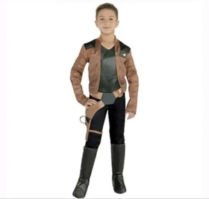 Han Solo Star Wars 4 Piece Child Kids Costume Size large 12-14 Disney New - Picture 1 of 4