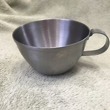 Rare VOLLRATH WWII Military Issue Stainless Steel Coffee Cup  Mug US