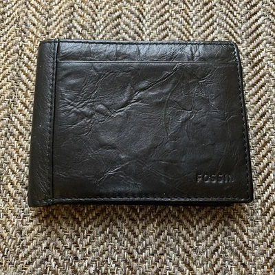 Cartera negra plegable Fossil para hombre Neel Flip ID ML3899200 Foto 1 de 4