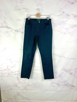 Pantalones de pierna recta a cuadros Lauren Ralph Lauren Blackwatch talla 10 Preppy Academia Foto 1 de 4