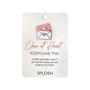 Close at Heart Keepsake Pin Protection Travel Gift Pocket Memorial Brooch Charm - Picture 1 of 3