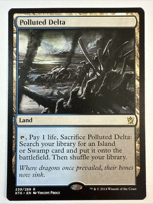 MTG Polluted Delta, NM-Mint, English Khans of Tarkir - Image 1 of 4