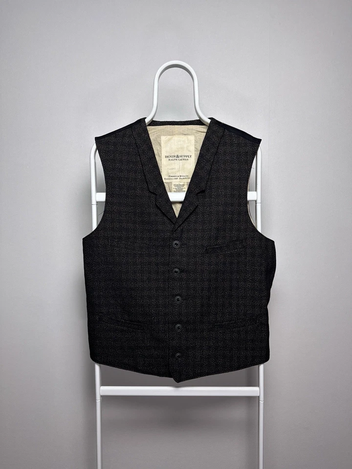 Ralph Lauren Denim & Supply Chaleco a Cuadros Traje Chaleco Talla L Foto 1 de 4
