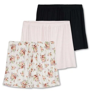 3 Pack: Women’s Soft Pajama Boxer Sleep Lounge Shorts PJ Bottoms Elastic Wais... - Picture 1 of 6