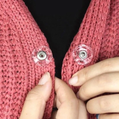 Blend Seamlessly Invisible Exquisite Buckles Delicate Pairs Plastic Sewing - Image 1 of 4