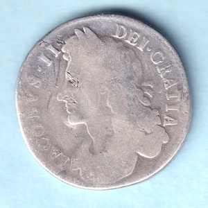 Great Britain. 1686 James 11 - Halfcrown..  SECVNDO..  VG/F - Bild 1 von 2