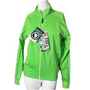Endura Windchill Damen Small Radsport Marathon Jacke limettengrün reflektierend Neu mit Etikett - Bild 1 von 10