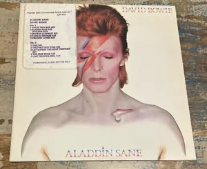 DAVID BOWIE ~ ALADDIN SANE ~ 1st PRESS ~ ORANGE DYNAFLEX LP ~ 1973 Promo Copy - Foto 1 di 10
