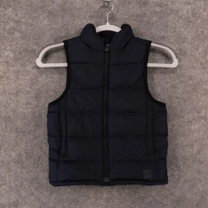 Gap Kids Vest Youth Extra Small Navy Sleeveless Puffer Zip Up - Picture 1 of 11