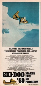 1969 Ski-Doo Olympique Snowmobile Original Color Ad - Picture 1 of 1