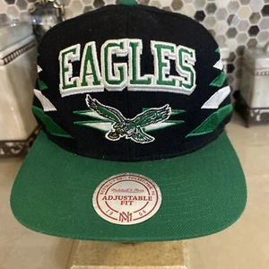 Vintage MITCHELL & NESS Philadelphia Eagles DIAMOND Kelly Green SnapBack - Picture 1 of 10