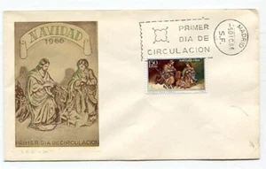 D27759 Spain FDC S.F.C. A 246 Christmas 1966 - Picture 1 of 1