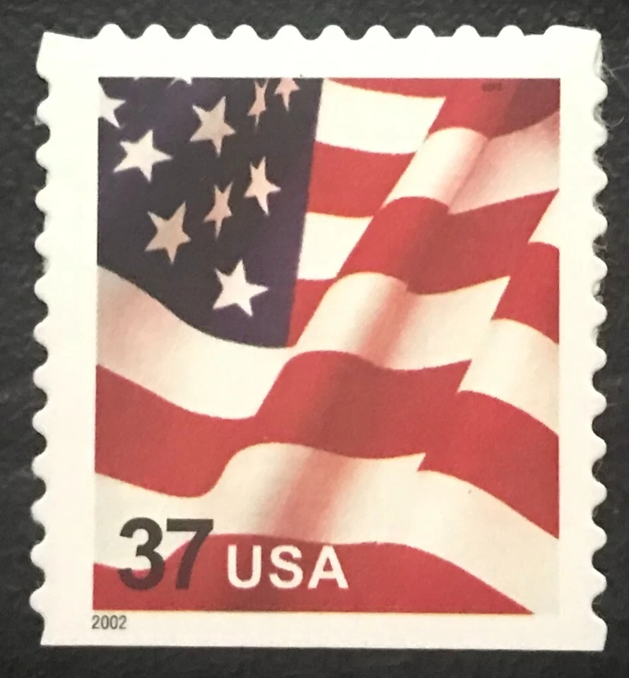 2002 Scott #3635 - 37¢ - FLAG - Booklet Single Stamp - Mint NH - Image 1 of 1